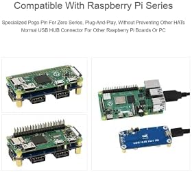 כובע רכזת USB B לוח הרחבה עבור Raspberry Pi 4 B/3 B+/3 A+/2 B/Zero/Zero 2 W/W/WH, PC, 4 יציאות USB התואמות ל- USB2.0/1.1