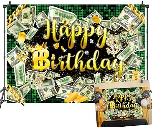7 * 5 רגל כסף דולר ביל ירוק רקע יהלומי כסף תיק זהב היפ הופ רקע ילד ילדה גברים מזומנים בש מסיבת יום הולדת אבזרי