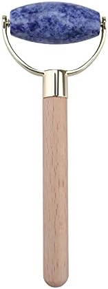 אלברט ג'ייד אבקת רולר קריסטל ג'ייד מעסה רולר פנים מוט יופי מוט עץ ידית עץ עץ