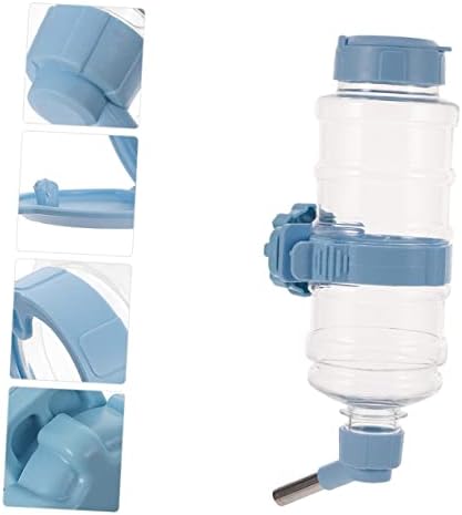 4 יחידות אוטומטי מים מזין אוטומטי מזין מים בקבוק באני מזין אוגר מים מחזיק מים מזין עבור אוגר כלוב מים מזין שמיים-כחול לחיות