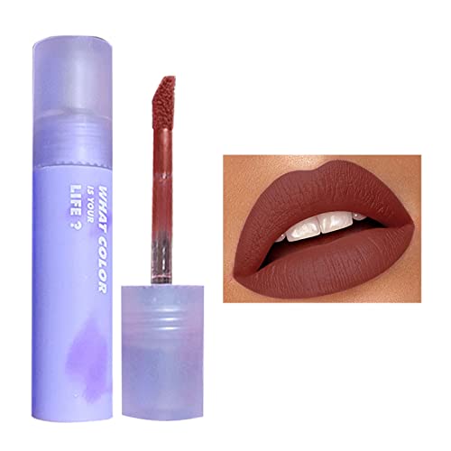 שמנמן גלוס צינור מתנה עבור בנות יומי מוצרי קוסמטיקה שפתון עם שפתיים איפור קטיפה לאורך זמן גבוהה פיגמנט עירום