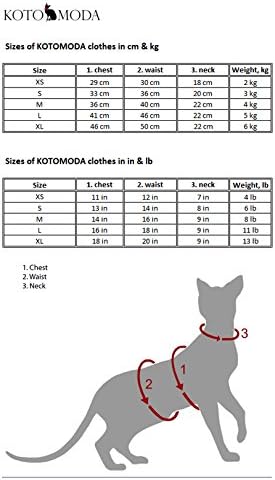 חולצת הטריקו החמה של חתול קוטומודה לחתולי ספינקס חסרי שיער ועירומים של סנטה סוודר