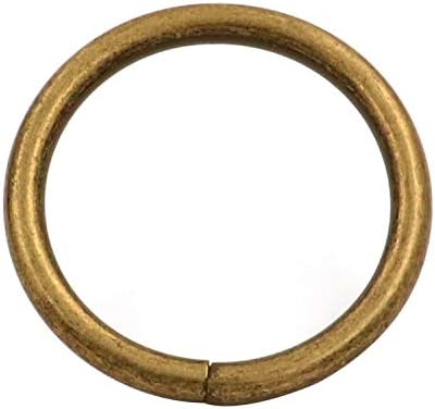 אבזם טבעת טבעת טבעית גנרית מתכת גנרית 1.2 טבעת לולאה בקוטר פנימה לחבילת שומר רצועה של 10