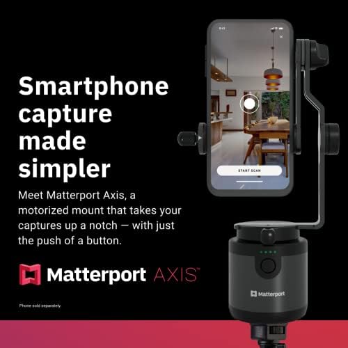 ציר Matterport עם חצובה ומצלמת Pro2 מצלמה תלת מימד