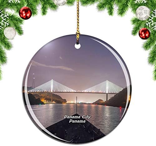 גשר המאה של Weitino גשר פנמה פנמה פנמה חג המולד חג המולד עץ קישוט קישוט קישוט