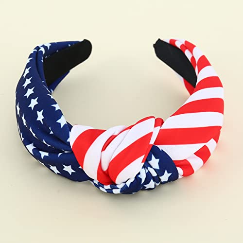 אמריקאי דגל מסוקס סרט עצמאות יום ארהב פטריוטי כוכבים פסים טוויסט שיער אביזרי רחב קשר חג אופנה חג סגנונות עבור