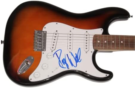 רוג 'ר ווטרס חתם על חתימה בגודל מלא פנדר גיטרה חשמלית ב 'עם ג' יימס ספנס ג ' יי. אס. איי מכתב אותנטיות-פינק פלויד עם ניק