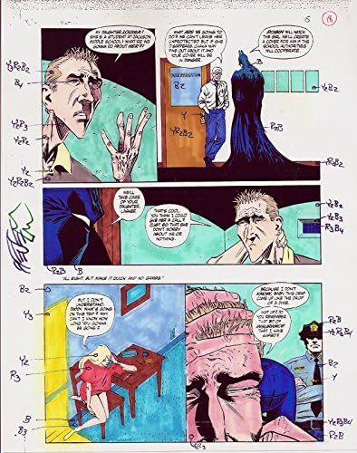 באטמן פיתוי של אקדח ייצור אמנות מקורי עמ ' 16 חתם סטיב מטסון