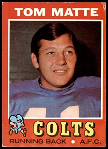 1971 Topps 263 Tom Matte Baltimore Colts VG/Ex