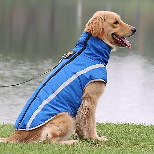 מעיל כלב חורף מעיל חיות מחמד אטום לרוח אטום למים אפוד כלב הפיך בגדי מזג אוויר קר לכלבים גדולים