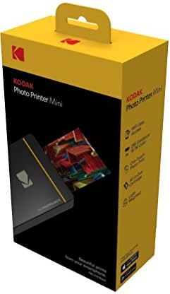 Kodak Mini נייד נייד מדפסת תמונות מיידית - תואם Wi -Fi & NFC - מדפיס באופן אלחוטי 2.1 x 3.4 תמונות, טכנולוגיית הדפסת דיזוב מתקדמת