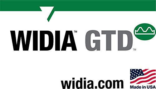 WIDIA GTD GT025012 ניצחון GT02 HP ברז, חממה חצי תחתית, חתך יד ימין, 3 חלילים, M8 x 1, HSS-E-PM, ציפוי פח
