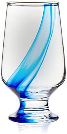 Libbey Blue Ribbon Gobbon Gublet משקפי משקאות, 12.8 גרם, סט של 8