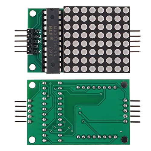 QCCAN 3PCS MAX7219 8X8 DOT MATRIX מודול LED תצוגת מודולים MCU LED תצוגת LED מודול בקרה של שבב יחיד ערכת DIY עם