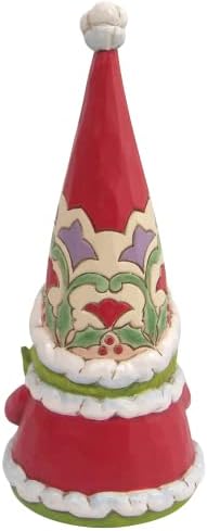 Enesco Jim Shore Dr. Seuss the Grinch Gnome עם פסלון לב גדול, 7.25 אינץ ', רב צבעוני
