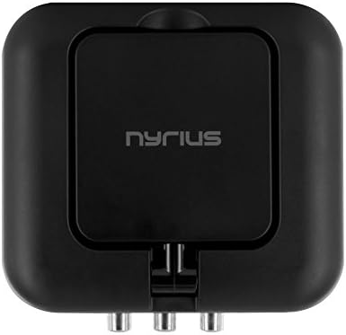 Nyrius 5.8GHz 4 ערוץ Wireless Wireless משדר ושולח שמע ומקלט עם IR מאריך מרחוק לזרמת כבל, לוויין, DVD לטלוויזיה באופן אלחוטי