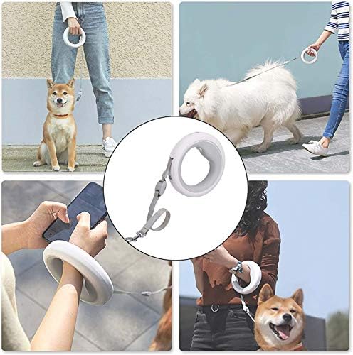 QDY -3M רצועות כלבים נשלפות, רצועת הליכה כבדה עם תאורת LED, 360 מעלות רצועת כלבים חופשית, בלם ביד אחת, להשהות, מנעול, ורוד
