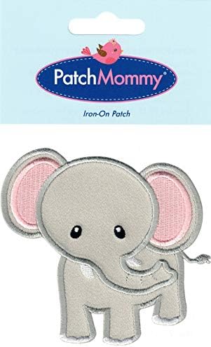 טלאי פיל של PatchMommy, ברזל על/תפור - אפליקציות לילדים ילדים