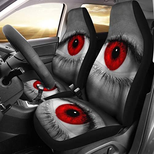 עיניים אדומות של Pawlice מדפיס כיסויי מושב לרכב