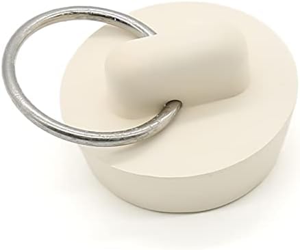 Bokwin 2 PCS פקק ניקוז גומי 1 אינץ 'עם טבעת תלויה לאמבטיה, מטבח וחדר אמבטיה