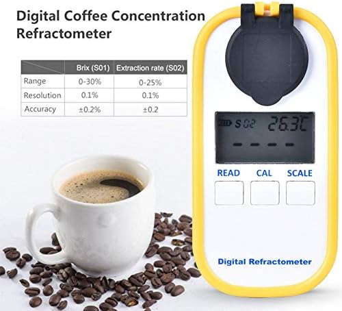 ריכוזי קפה דיגיטלי ריכוז עם Brix מציג ריכוז קפה מד משקאות סוכר צפיפות קפה קפה בריקס סך הכל מוצק מומס מטר עם שני מצבי מדידה
