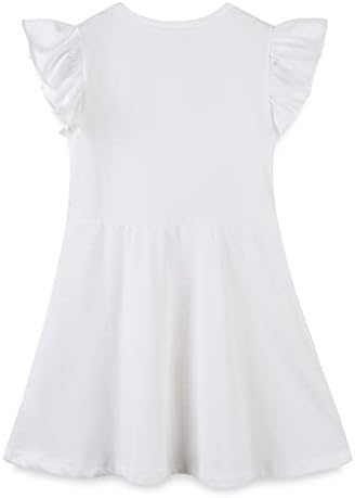 שמלת תינוקות של BGIRNUK לבנות תינוקות פעוטות ראפלס שמלת שרוולים ארוכים שמלת כותנה