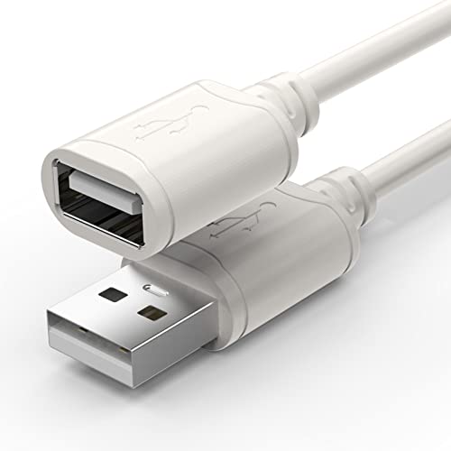 כבל סיומת USB של Choseal 6.6 סגל סוג A זכר לנקבה USB 2.0 תוסף כבלים מאריך כבל תואם למצלמת רשת, GAMEPAD, מקלדת