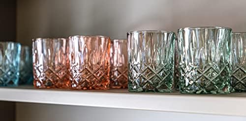 אוסף נאכטמן נובלס 4 כוס וויסקי, עשוי זכוכית קריסטל משובחת, זכוכית לבורבון, וויסקי ומשקאות אחרים, 10.4 אונקיות, בטוח למדיח