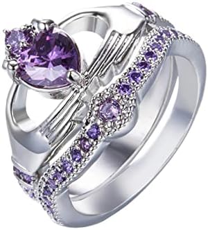 2023 מתנה חדשה תכשיטי אבן לבנה בעבודת יד חותכים טבעת יוקרה אירוסין טבעות נישואין תכשיטים לנשים וינטג '