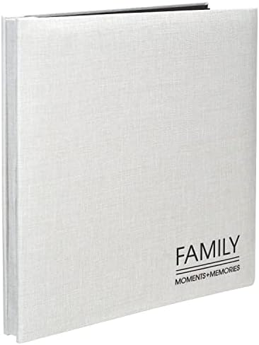 עיצובים בינלאומיים של מלדן 5 רגעים משפחתיים של 4x6 + זיכרונות אפור בהיר פוסט פוסט אלבום צילום עטיפה קשה