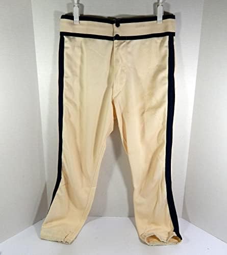 1987 יוסטון אסטרוס רפאל מונטלבו משחק משומש מכנסיים לבנים 36 DP36449 - משחק מכנסי MLB משומשים