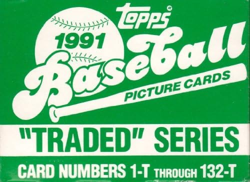 1991 Topps סחר במפעל הבייסבול של MLB אטום 132 כרטיס כרטיסים שלם m
