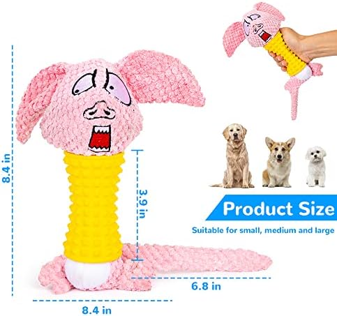 צעצועי כלבים של Totark בלתי ניתנים להריסה צעצוע של כלב שיניים גומי, צעצועים לכלבים לעיסות אגרסיבי