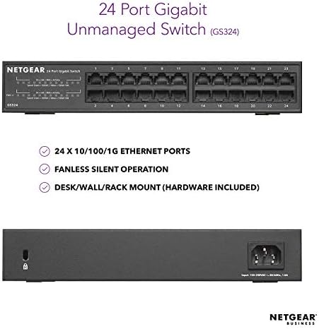 NetGear GS324-100NAs - הופסק על ידי היצרן
