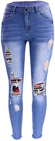 Miashui Shiming Jean's Jeans Jeans High מותניים נמתחים ג'ינס עפרונות מכנסיים בגודל ג'ינס