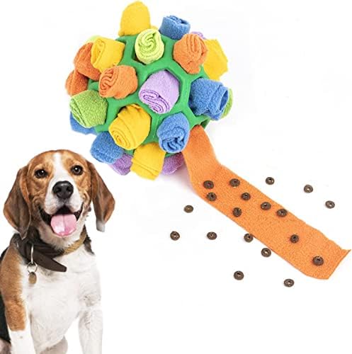 Kisfun Interactive PET PET SPERING BALL DOG ​​SNUFFLE THERWOWER TOY לעודד כישורי זיכרון טבעיים הזנת הפאזל משחק אימוני אוכל