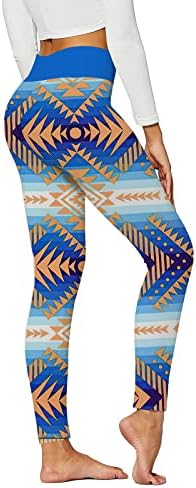 יוגה מכנסיים עבור חמוד גודל 10-12 נשים שבטי סגנון מודפס חותלות גבוהה מותן יוגה מכנסיים מלא אורך אימון ריצה