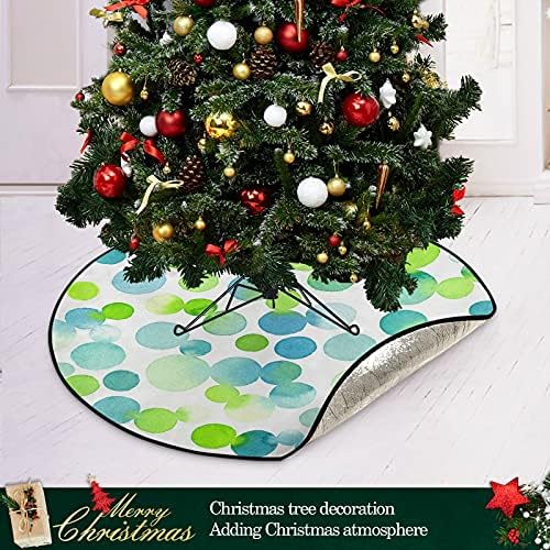 מעגלי צבעי מים מחצלת עץ חג המולד עץ עמיד למים עמדת מגש שטיח מתחת לאביזר עץ חג המולד לקישוט חג המולד אספקת בית