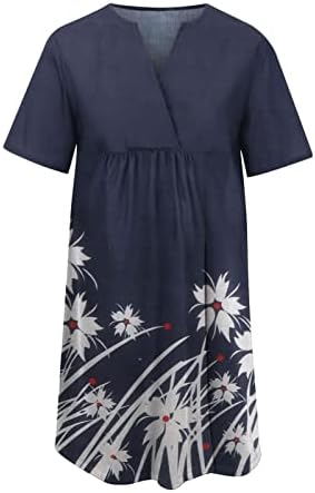 שמלת חולצת T MIDI נשים - שמלות חוף לנשים קיץ מזדמן פלוס גודל