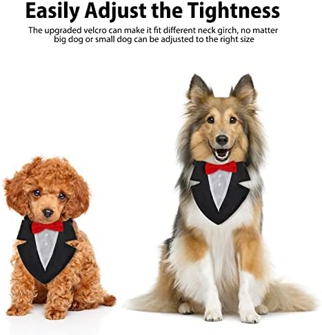 כלב טוקסידו, טוקסידו רשמי & מגבר; דלעת ללעוס צעצוע תלבושות סט, כלבים גדולים זהב אופנתי טוקסידו עם מתכוונן
