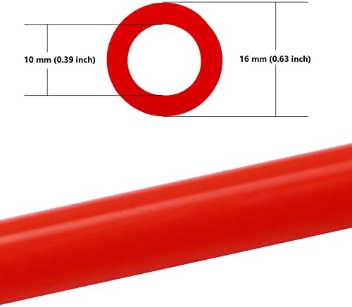 צינור צינור ואקום סיליקון בטמפרטורה גבוהה 5ft טמפרטורה גבוהה של סיליקון צינור 130psi מקסימום לחץ שחור מזהה: 3/16