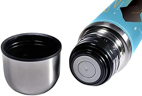 SDFSDFSD 17 גרם ואקום מבודד נירוסטה בקבוק מים ספורט קפה ספל ספל ספל עור אמיתי עטוף BPA בחינם, רעיון ספר פתוח