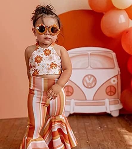 בולינגנה אופנה ילדים פעוט תינוקת תלבושת קיץ עם סרטי ראש.
