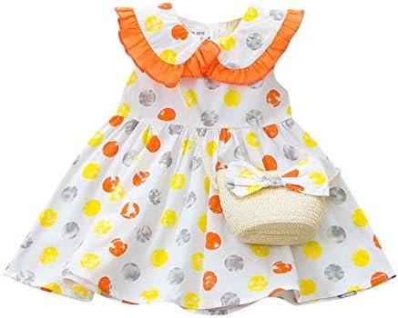 שמלות ילדות שזה עתה נולדות קבעו שמלות תלבושות לילדים מזדמנים בנות נקודה פולקה תיק הדפס תינוקות נסיכה בייסבול בנות