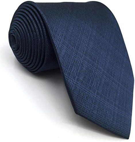 שלקס וכנף משי עניבות לגברים עניבות מודרני חיל הים מוצק