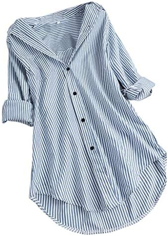 Lytrycamev נשים חולצות חולצות קיץ מזדמנים לבושות לנשים אופנה אלגנטית חולצות שרוול קצר/ארוך חולצות כותנה רופפות חולצה