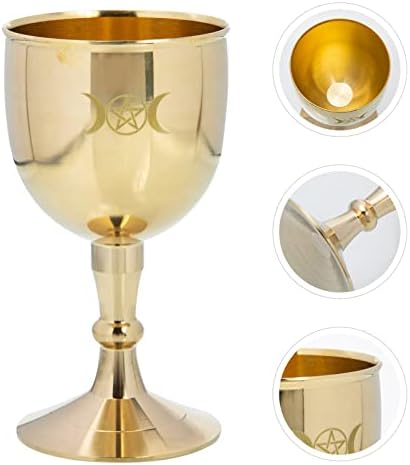 קבילוק ויסקי משקפיים גביע גביע בודהיסטי מציע כוס גביע גביע בציר יין כוס מתכת משקאות כוס גביע נחושת חריטה ירה עבור בית