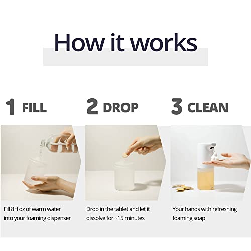 מחוספס & מגבר; גלם, קצף יד לשטוף סבון מילוי-לוח 15 חבילה, ניקוי ידידותי לסביבה יד סבון