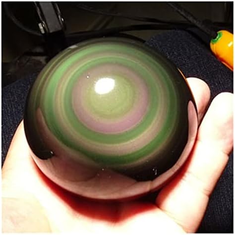 קשת טבעית שחורה אובסידיאן אור פלאש אור קריסטל כדור ריפוי כדור תצוגת כדורים עתיקות עתיקות מגרש רוחות רעות כסף ציור אבן חצי