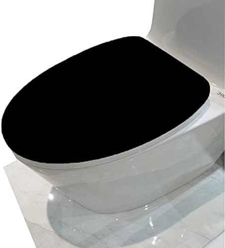 Madeals Microfiber מכסה טואלט כיסוי רך וסופג ונוח מכסה שירותי אמבטיה מושב מתאים לרוב מכסי האסלה בגודל שחור
